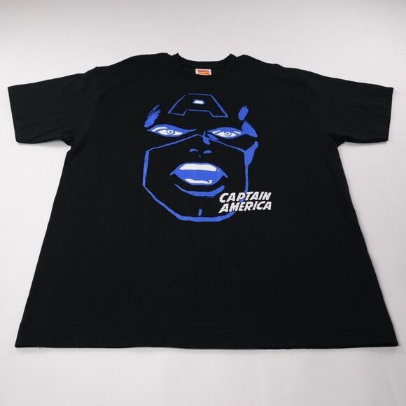 Bape x Marvel Captain America Vintage T-Shirt Men's Size XL Black - Picture 1 of 11